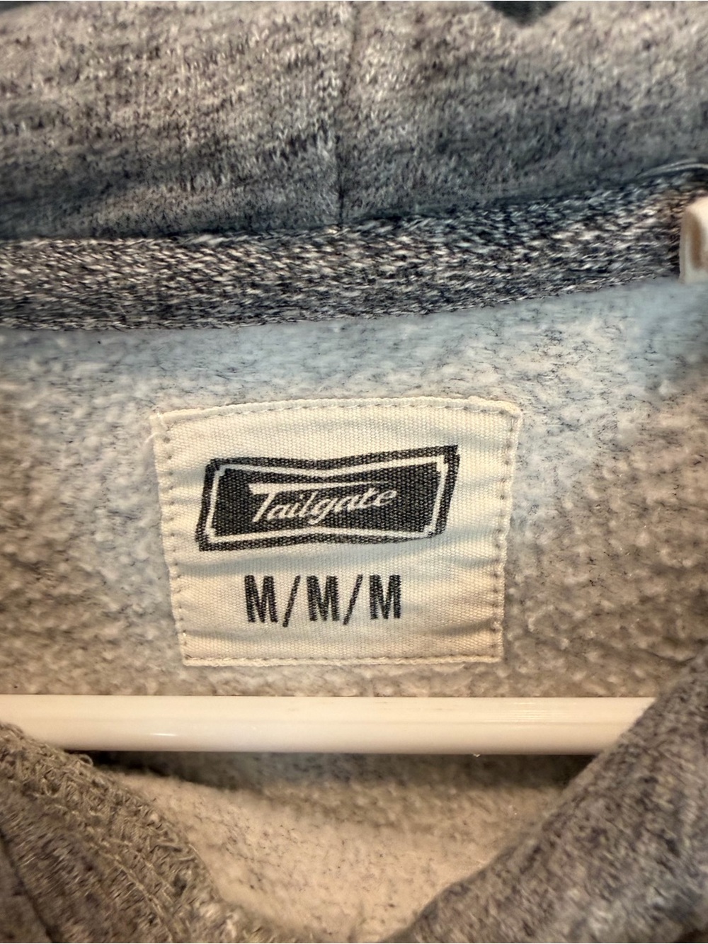 Illinois Gray Cropped Hoodie with Orange Logo - Picture 4 of 9
